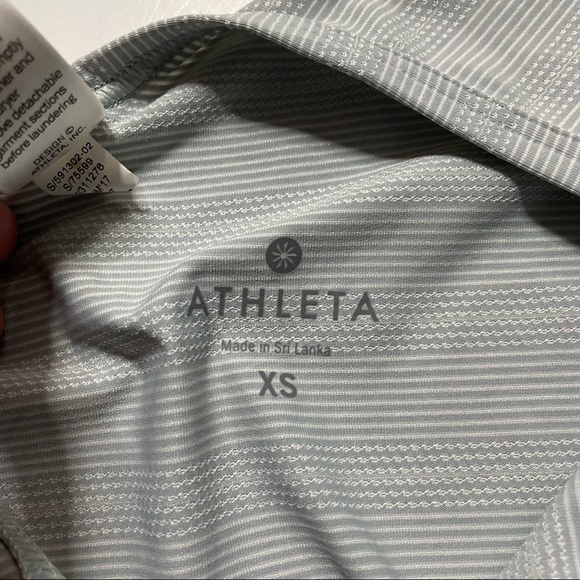 Athleta Grey Flowy Asymmetric Tank Top Low Back Athleisure Workout Size XS - Picture 2 of 7